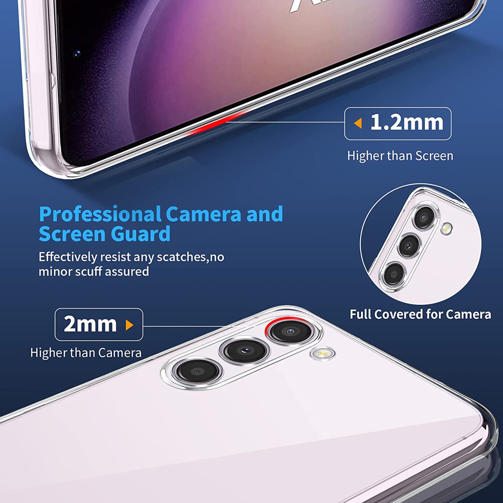 For Samsung Galaxy S23 Drop Protection TPU Phone Case Anti-fingerprint Cell Phone Cover For Samsung Galaxy S23 Drop Protection TPU Phone Case Anti-fingerprint Cell Phone Cover